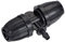 sourcing map Goute à goute Irrigation Barbelé T 3-Voies Raccord 8mm à 4mm Diamètre intérieur Tube pour Jardin Goute à goute Ruban Tuyauterie Arroseur Système Noir 15Pcs