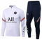 JIEAGY Paris Jersey Trainingsanzug Lange Ärmel Jacke Frühling und Herbst Jacke Fußball Uniform Benutzerdefinierte PSG Männer Frauen(L/L/Large,Weiß)