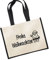 Huuraa Jutetasche Frohe Weihnachten Weihnachtsmann Geschenk 21 Liter Black Jute und Baumwolle Frohe Weihnachten Geschenkidee
