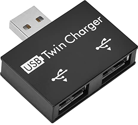 2 Ports USB Hub Adapter, Splitter Stecker 1 zu 2 Tragbarer Doppel Datenhub Verdoppler für Laptops, Desktops, Flash Laufwerke, Synchronisierung des Datenladens