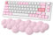 ZIYOU LANG Nuage de Repose-Poignet pour Clavier, Repose-Main Ergonomique pour Clavier, Coussin de Support de Poignet pour Clavier avec Base en Caoutchouc Antidérapant pour Bureau, Gaming- Rose