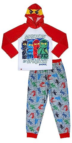 LEGO Ninjago Little/Big Boys Long Sleeve, rot / grau, 4-5