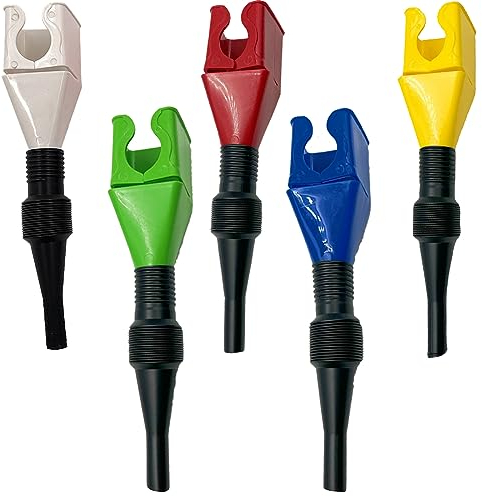 Ruikdly 5 Pièces Outil De Drainage Flexible Entonnoir à Clapet, Entonnoir Carburant Réutilisable Entonnoir Huile Moteur,Entonnoir en Plastique pour la Voiture et la Maison
