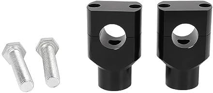 Baceyong 2pcs Motorcycle Handlebar Riser, Universal Fit 7/8 inch 22mm Handle Bar Clamp Risers, Black 22mm (7/8)