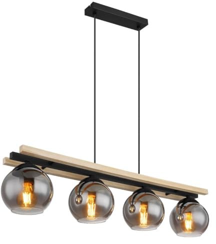 Globo Hängeleuchte Design Conni Holz 4 Lichter – 15569-4H