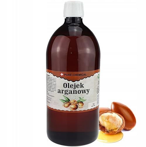 PURE CHEMICAL - Bio Argan öl 1L - Körperöl - Haaröl - Arganöl - 100% Rein - Natürlich - Kaltgepresst - Gesicht - Bart - Nägel - Vegan - Argan Oil - Hautpflege - Massageöl - Pflegeöl