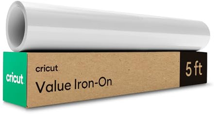 Cricut 2011135 Value Iron-On, Vinyl, Weiß, 1.5m (5ft)