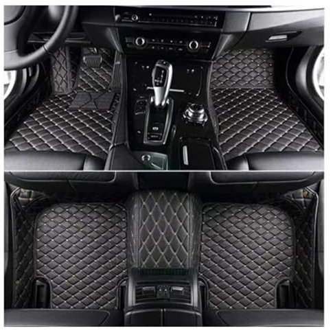 Autoteppiche Für Benz E-Klasse W212 2009–2013 Innendetails Zubehör Teppich Benutzerdefinierte 3D-Volldeckung Auto-Fußmatten Fussmatten Auto(Black Beige)