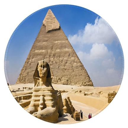 SYLALE Pyramids of Egypt Printed Gaming Mousepad 20cm 1PC Laptop MousePad Computer Mousepad Rubber Desk Mat