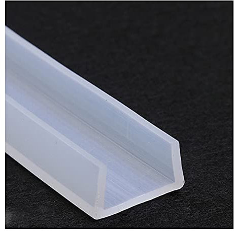 WUPNGS Cinta Aislante de Corrientes de Aire Sello de Goma Transparente for Borde de Canal de Silicona, 5M/25Mm x 15Mm(25Mm*15Mm)