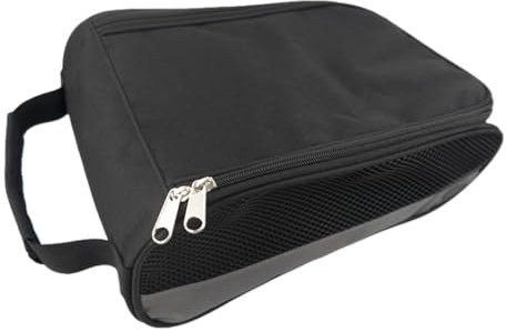 Puwaiio Schuhtasche mit Reißverschluss,Golfschuhtasche - Schuhtasche fürs Fitnessstudio | Wasserabweisender, belüfteter Schuhbeutel-Organizer mit Reißverschluss und Tragegriff Oben für Männer und