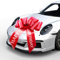 Tel Charme * Große Rote Schleife für Auto 30 Zoll, Happy Birthday Geburtstag Autoschleife, großer Geschenkverpackungs Schleife, Auto Deko Riesiger Schleife