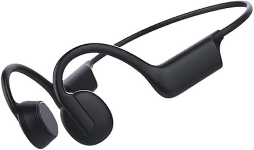 HEITCING Bone Conduction Headphones,Open Ear Wireless Headphones with Mic, IP55 Waterproof Sports Head phones,Bluetooth 5.3, for Running, Cycling, Workout,USB C Fast Charge