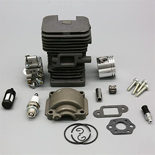 SAANICH 37mm, 38mm Motore Cilindro Pistone Carburatore Adatto for STIHL MS 017 018 MS170 MS180 MS 170 180 Motoseghe 11300201208 11301200603(MS170 37MM)