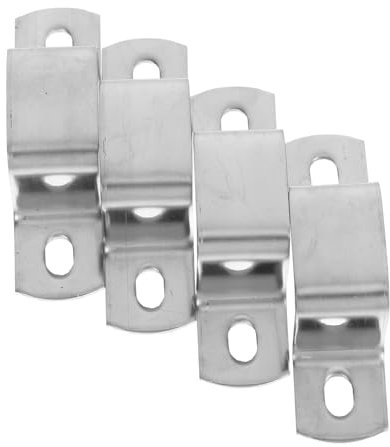 DIYEAH 4pcs Square Tube Clamp Bracket Pipe Clamps for Woodworking Pipe Mounting Brackets for Mounting Suitable for and