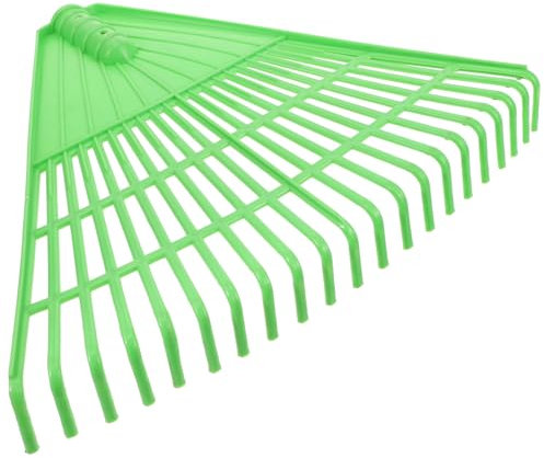 YOSADIER Râteau à Feuilles de Jardin 21 Dents Outil de Jardinage Portable en Plastique pour Désherbage et Ramassage Râteau Robuste pour Pelouses et