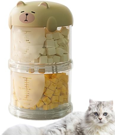 Patifirst Contenitore Per Snack Per Cani | Porta Biscotti Cane Trasparente | Portasnack Per Animali Domestici Organizzatore Portatile Per Cucina, Dispensa, Viaggi