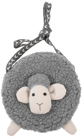 TOYANDONA Kleine Cartoon Schaf Crossbody Bag für Mädchen Baumwoll münztasche Praktische Umhängetasche für Modische Schultertasche als Geschenk für Geburtstag und Feiertage