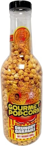 Gourmet Caramel Popcorn 890g Large Bottle Crunchy Sweet Snack Gift Jar Party Treat Ready to Eat Corn Snack