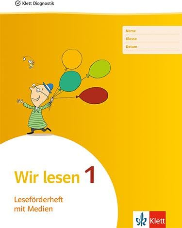 Wir lesen 1: Leseförderheft mit Medien (5er Pack) Klasse 1