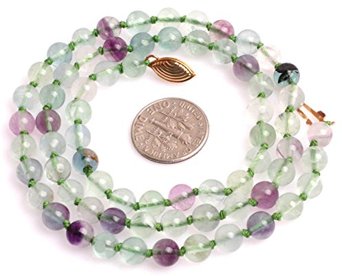 Etsy Jewellery Fluorit-Halskette, 47,7 cm, mehrfarbig / 6 mm