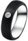 DOOSTI Freundschaftsring/Partnerring Carbon mit Einlage aus Chirurgischem Edelstahl 316L - inkl. Gratis Gravur