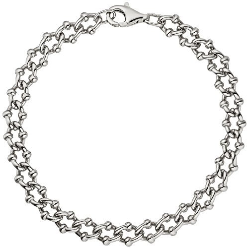 Jobo Herren Damen Krebs-Armband aus 925 Sterling Silber 21 cm