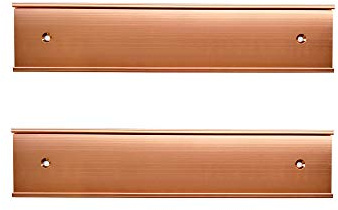 Plaque support, mural ou de porte 2 × 10 rose gold