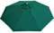 Field & Hawken 3m - Green Octagonal-Round Canopy Parasol | Suggested for 8-10 Persons or Tables up to 2m | Lightweight Aluminium Frame | 2 Part Aluminium Pole