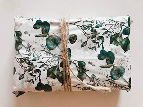 InsideMyNest Eukalyptus Pflanzen-Seidenpapier, 30 x 20 cm, Geschenkpapier, 20 Stück