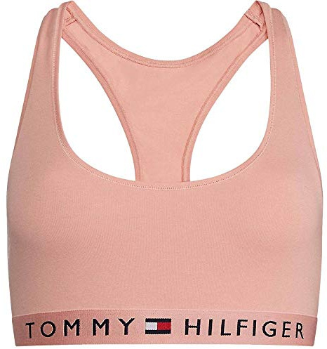 Tommy Hilfiger Women's Wirefree Bralette Bra, Rose Tan, XS, Pink Tan
