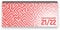 Lehrer-Tischkalender 2021/22 XL - 1 Woche - 2 Seiten (Juli 2021 - September 2022): 14,5 x 32,5 cm, quer, Labyrinth, rot