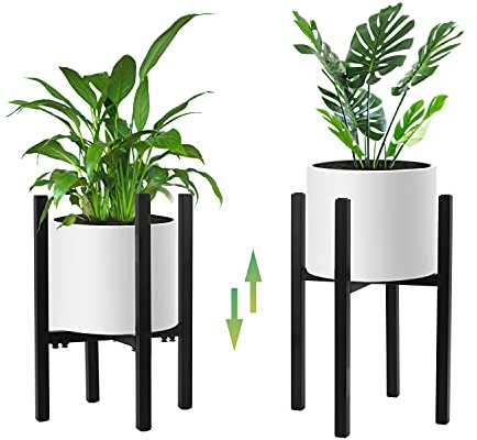 STLOVe® La struttura In Metallo Per Piante, Può Essere Facilmente Regolata In Larghezza, Fiori Decorazione Utilizzata Per Balcone/Giardino, Supporti Moderni Porta Piante Interni