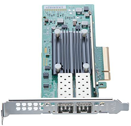 25G NIC Dual SFP28 Port Network Card with Low-Profile Bracket, with Intel E810- XXVAM2 Controller, Compare to Intel E810-XXVDA2, Support Windows Server/Freebsd/VMware