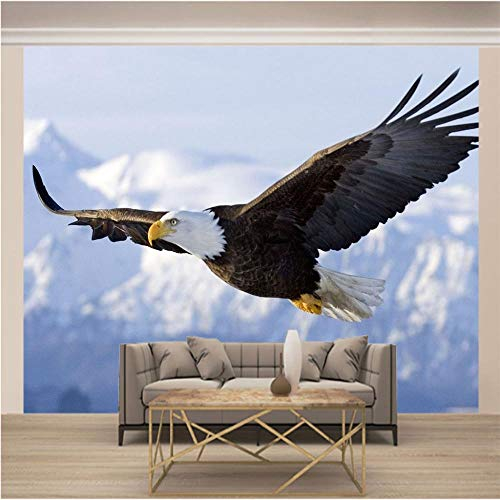 Fototapete 3D xxl 350cm x 250cm Adler Hochauflösendes Wand-deko Bild Wandposter Fotoposter hintergrundbild wandbilder vliestapete aufkleber für TV Wohnzimmer Schlafzimmer