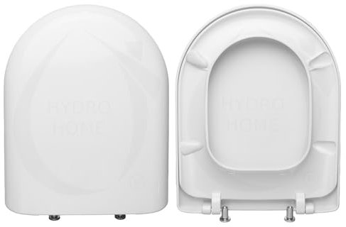 HYDRO HOME Copriwater compatibile con Pozzi Ginori Ydra, Tavoletta WC Antibatterica, Duroplast Termoindurente, Sedile WC, Cerniere Inox,Design Made in Italy, Chiusura classica