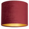 Uniqq Lampenschirm Velours rot Ø 40 cm - 30 cm hoch