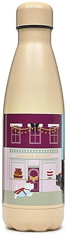 Radley London Prairie Pink Window Shopping Metal Water Bottle