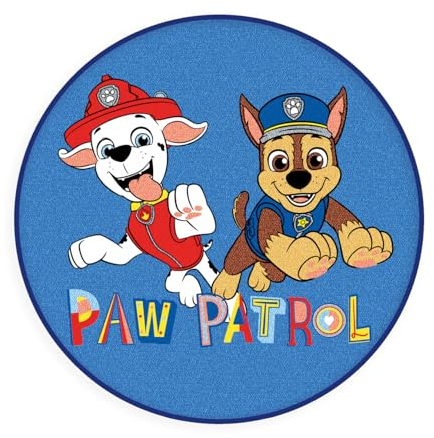 Herding Rundteppich Paw Patrol, Ø 80 cm, Vorderseite: 100% Polyamid