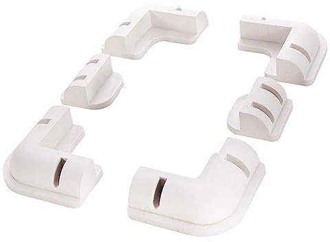 OBLLAR 6pcs kit de support de montage de panneau solaire ABS kit de support d'angle pour toit sans perçage pour RV, caravane, véhicule, camping - car, remise (blanc)