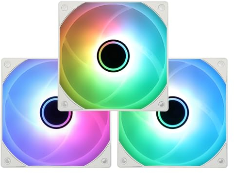 Thermalright TL-C12W-S V3 ARGB CPU Lüfter,mit 1500RPM Geschwindigkeit, Computergehäuselüfter,leiser 4-poliger PWM-PC-Lüfter,mit ARGB-Spiegellichteffekt(3 Ventilatoren)