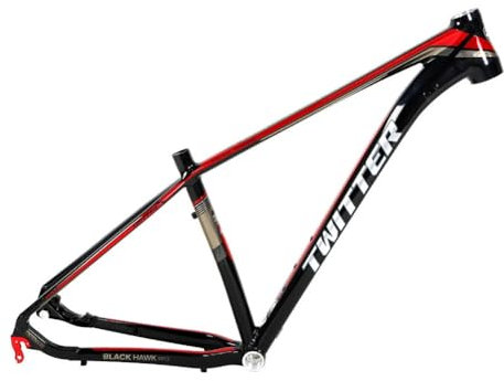 ZFF Cuadro De Bicicleta De Montaña 27.5 29er Aleación De Aluminio Hardtail Cuadro MTB 17'' QR 135mm Cuadro XC Freno De Disco Enrutamiento Interno (Color : Black-Red, Size : 15'')