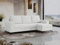 MKS MEBLE Ecksofa - L-Form Sofa mit Schlaffunktion - Wohnlandschaft L Form, Ecksofa mit Schlaffunktion und Bettkasten, Schlafsofa mit Bettkasten, Couch mit Schlaffunktion - Weiß Hugo