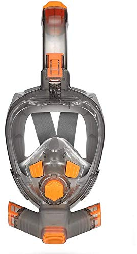 GagalU Faltbare Tauchmasken, Vollgesichts-Tauchmaske für Erwachsene und Jugendliche, Anti-Beschlag-Brille, Unterwasser-Weitsicht, transparente Schnorchel-Schwimmmaske
