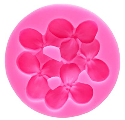 IMIKEYA Fondantform Geruchsneutral Selbstgemacht Backen Silikon für Blütenmotiv Rosa Umweltfreundlich Kuchenform und Party für Schokolade und Eiswürfel
