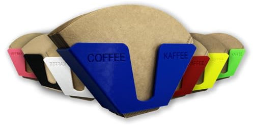 R-Satz Shop Kaffeefilterhalter Ständer für Kaffeefilter Aufbewahrung Wandhalter Papierfilter (Blau)