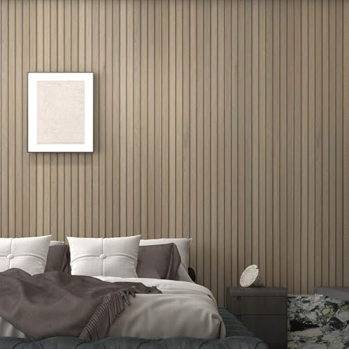 JSEVEM 40CM×9M Verdickt Braun Holzoptik Gestreifte Tapete Selbstklebend 3d Möbelfolie Simuliert Holzpaneele Holzfaser Selbstklebende Tapeten Klebefolie Möbel Wand Möbelaufkleber