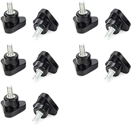 Akozon 10Pcs Triangular Hand Screw Adjustable Knob Less Bolts for Lathe Drilling Machine Professional Accessories