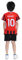 ISHWARA AC Mailand Personalisiertes Trikot-Set für Herren und Mädchen mit Namen und Nummer, Team-Logo, individuelles Fußballtrikot für Jungen-Trainingsanzug