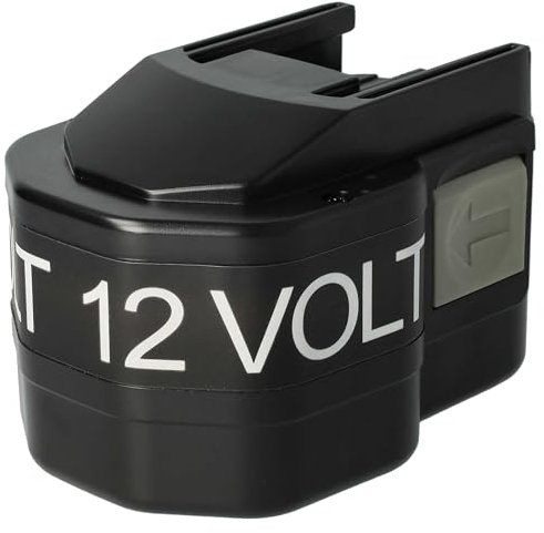 vhbw 1x batteria compatibile con Milwaukee PDD 12 X, PAS 12PP, PAD 12, CG12, PLD 12 X, PJX 12PP, PES 12 T utensile elettrico (3300 mAh, NiMH, 12 V)